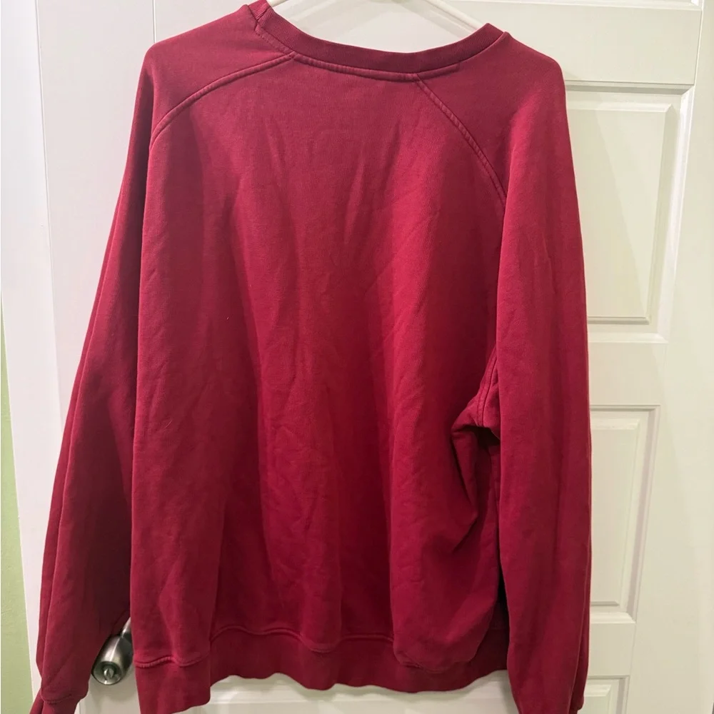 Vintage Nike Men's Crimson Crewneck Sweater‎